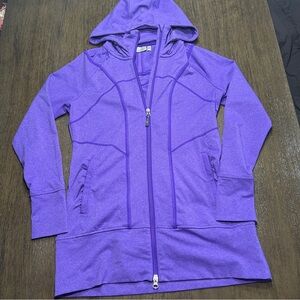 Athleta Full zip Hoodie Women’s Size Medium Purple Workout Jacket